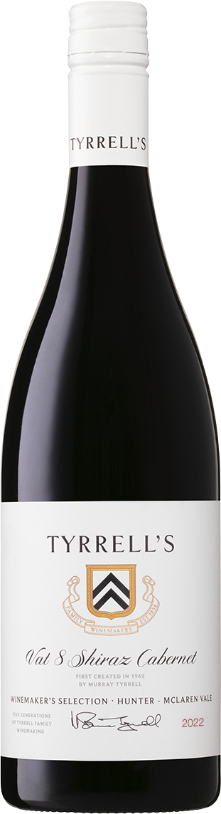 Tyrrell’s Wines Vat 8 Winemaker's Selection Shiraz Cabernet  2022 Hunter Valley McLaren Vale